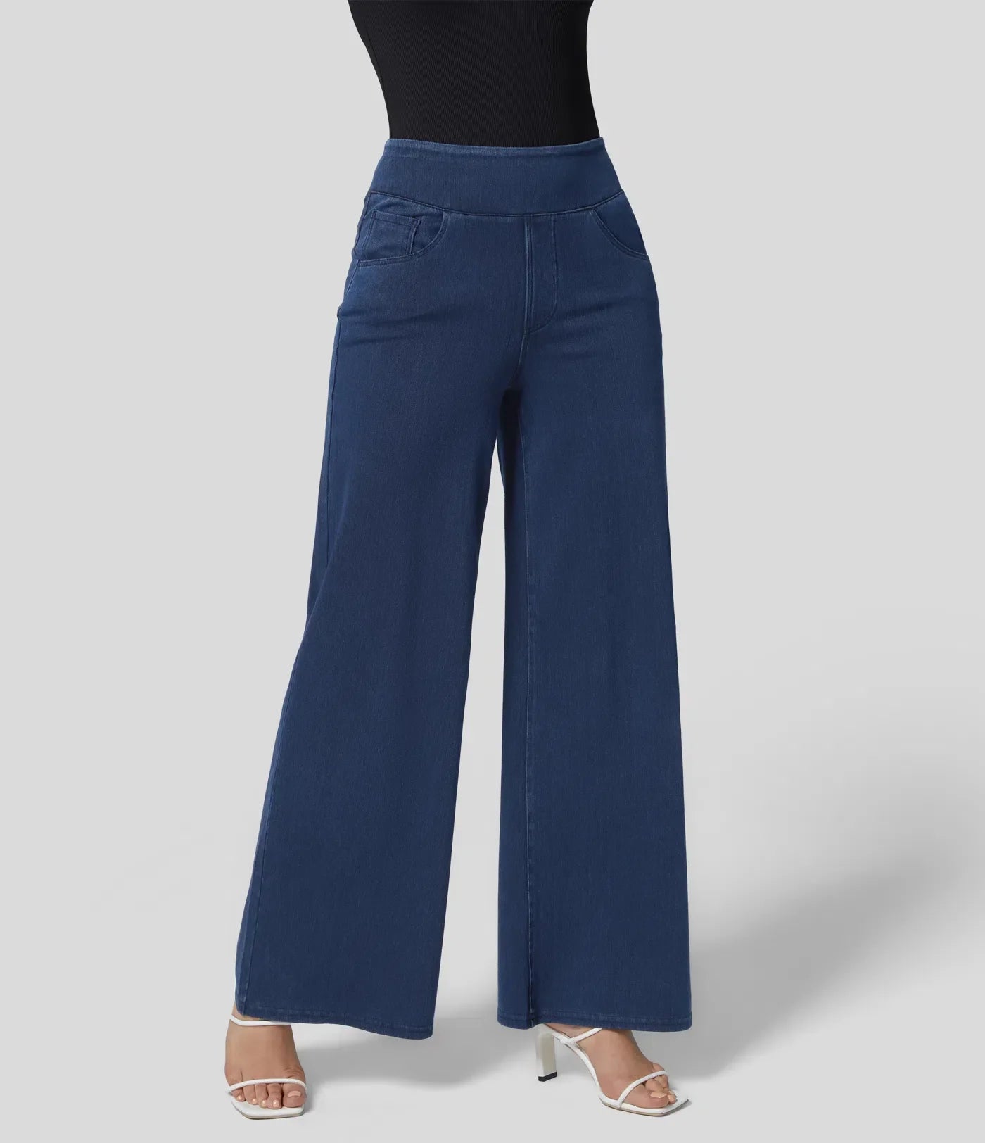 Locker sitzende Arbeitsjeans aus Stretch-Denim