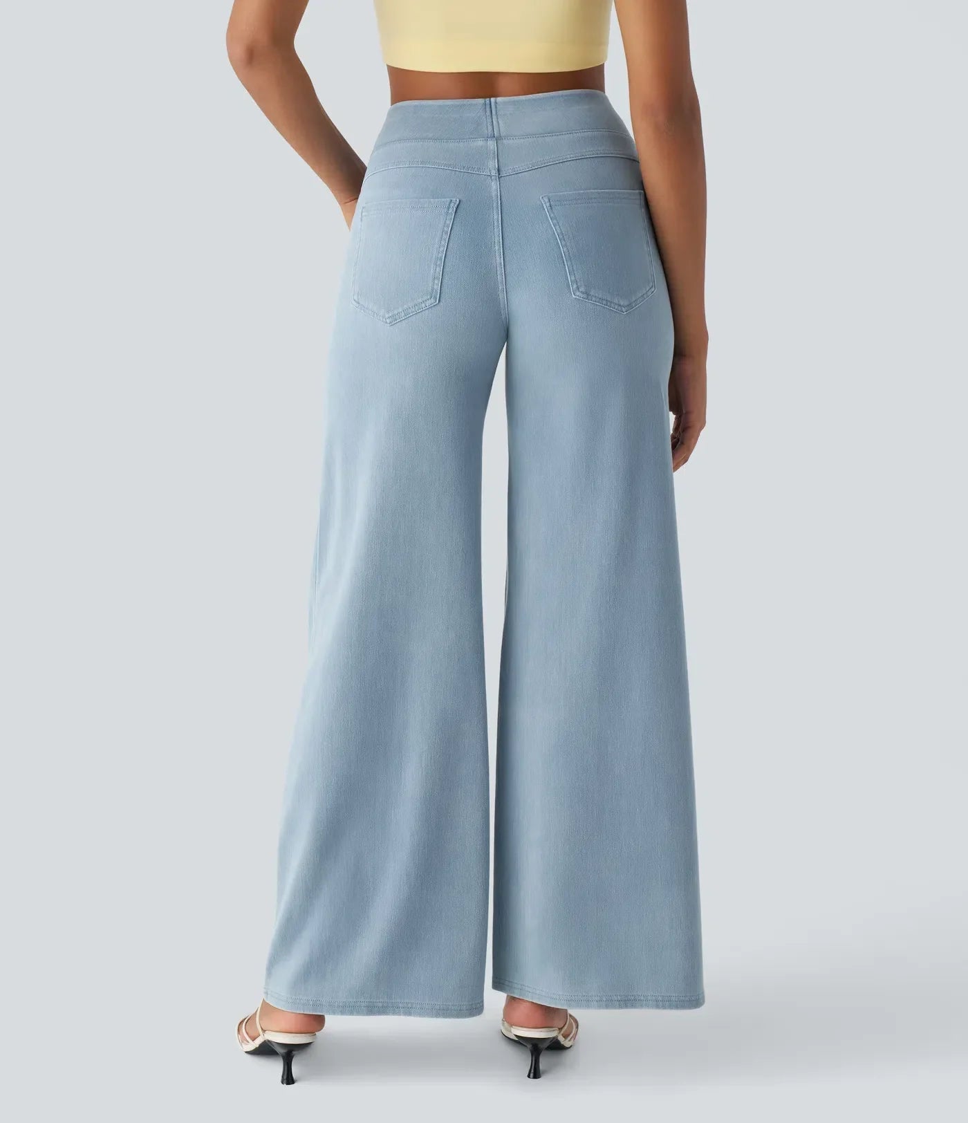 Lockere Arbeitsjeans aus gestricktem Stretch-Denim