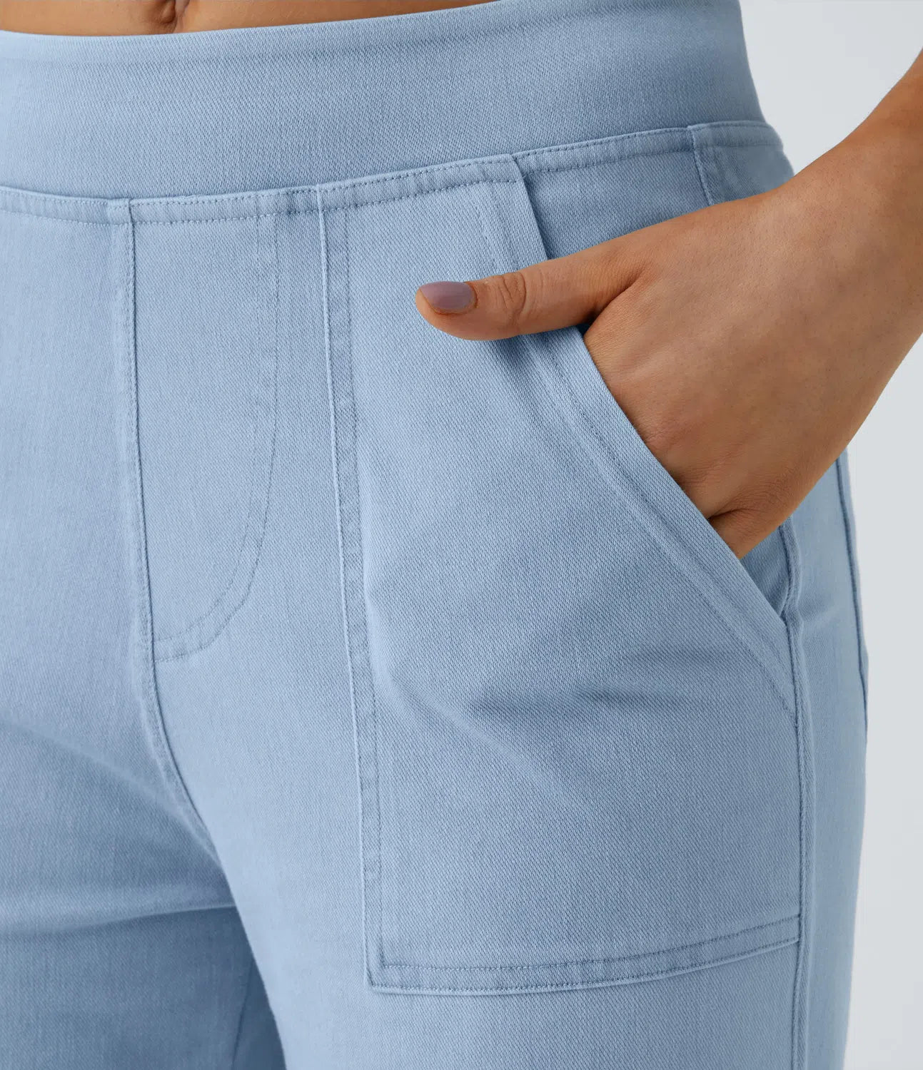 Cargo-Jeans mit mittlerer Leibhöhe