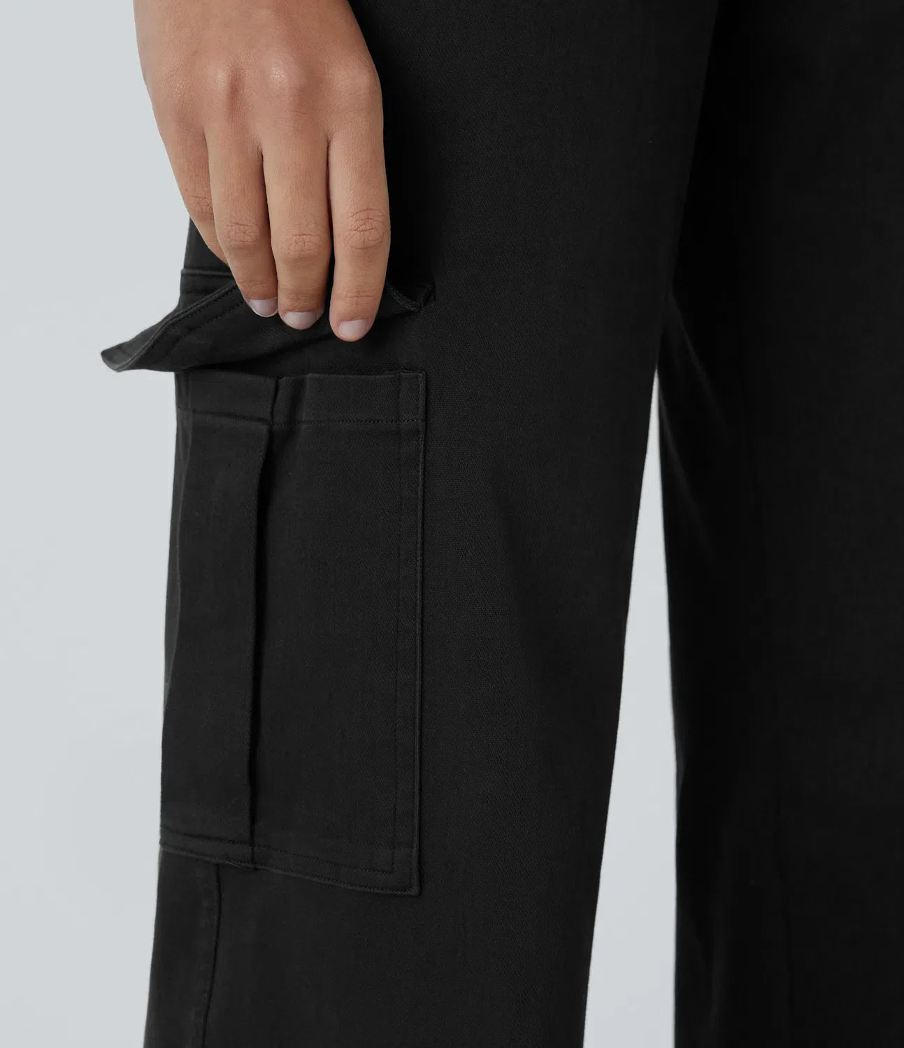 Cargo-Jeans mit mittlerer Leibhöhe