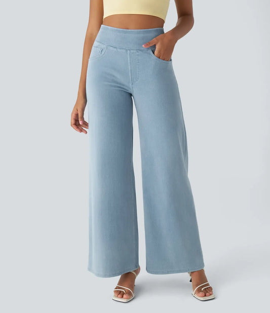 Locker sitzende Arbeitsjeans aus Stretch-Denim