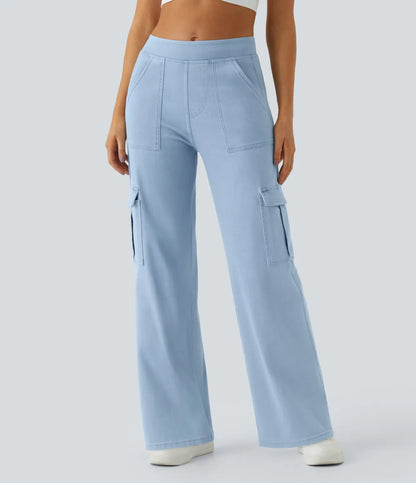 Cargo-Jeans mit mittlerer Leibhöhe