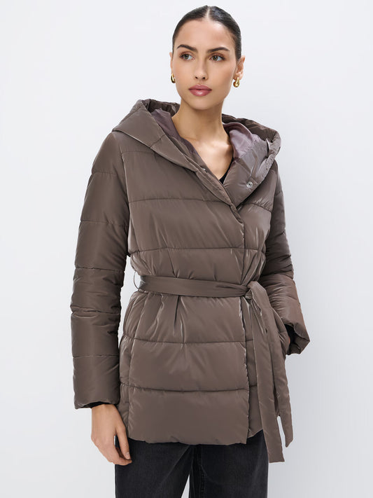 Pufferjacke mit Bindung