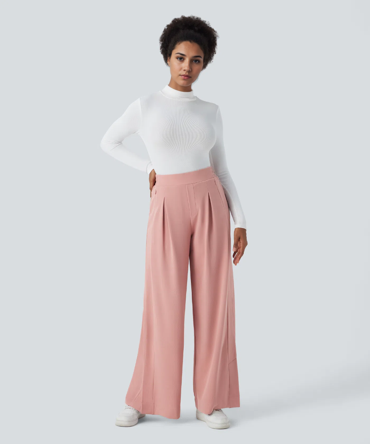 Freizeithose mit hoher Taille